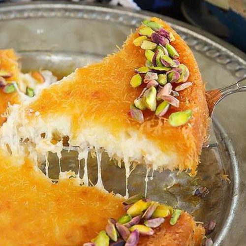 طرز تهیه کنافه ترکی پنیری خوشمزه مرحله به مرحله