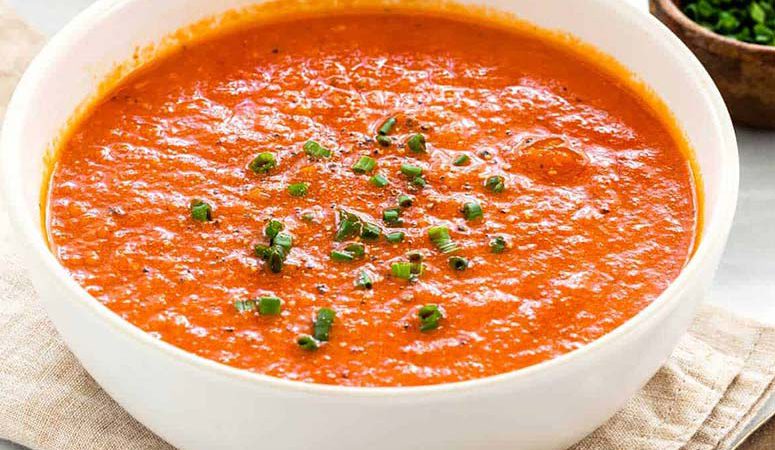 طرز تهیه سوپ گوجه فرنگی